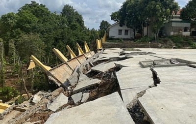 ĐẮK NÔNG: CÔNG TRÌNH TIỀN TỶ ĐỔ SẬP SAU TRẬN MƯA, SỞ XÂY DỰNG KHÔNG HAY BIẾT???